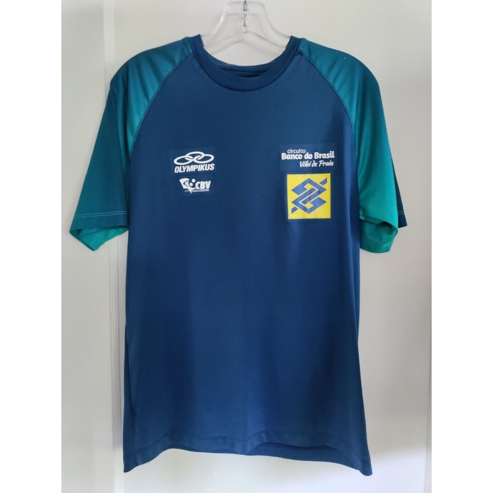 OLYMPIKUS Circuit Banco do Brasil Soccer Jersey Mens Size SMALL Volei de Praia
